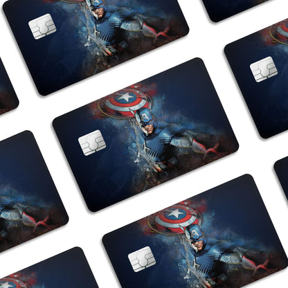 Flex Designs Credit Card Captain America Window Skins - Superhero Marvel Credit Card & Debit Card Skin