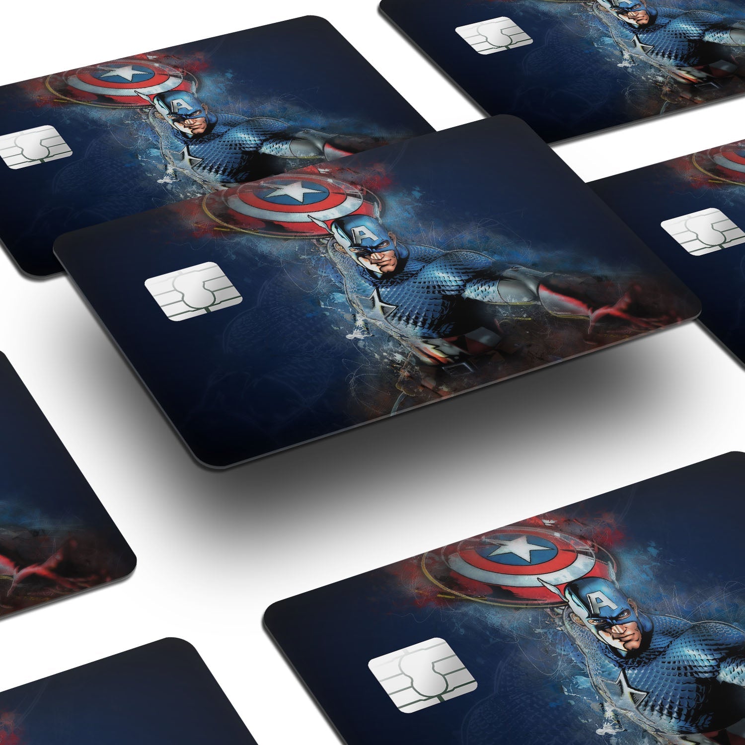 Flex Designs Credit Card Captain America Window Skins - Superhero Marvel Credit Card & Debit Card Skin