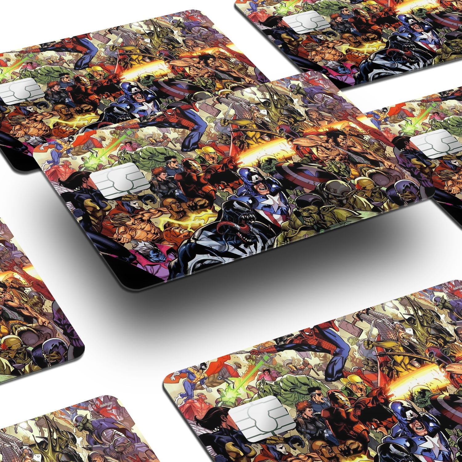 Flex Designs Credit Card Marvel Comics Window Skins - Superhero Marvel Credit Card & Debit Card Skin