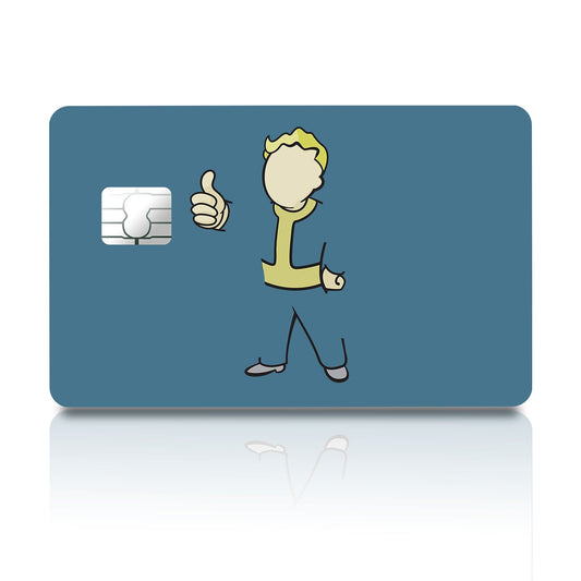Flex Designs Credit Card Vault Boy Full Skins - Gaming Fallout Credit Card & Debit Card Skin