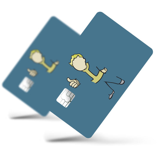 Flex Designs Credit Card Vault Boy Full Skins - Gaming Fallout Credit Card & Debit Card Skin