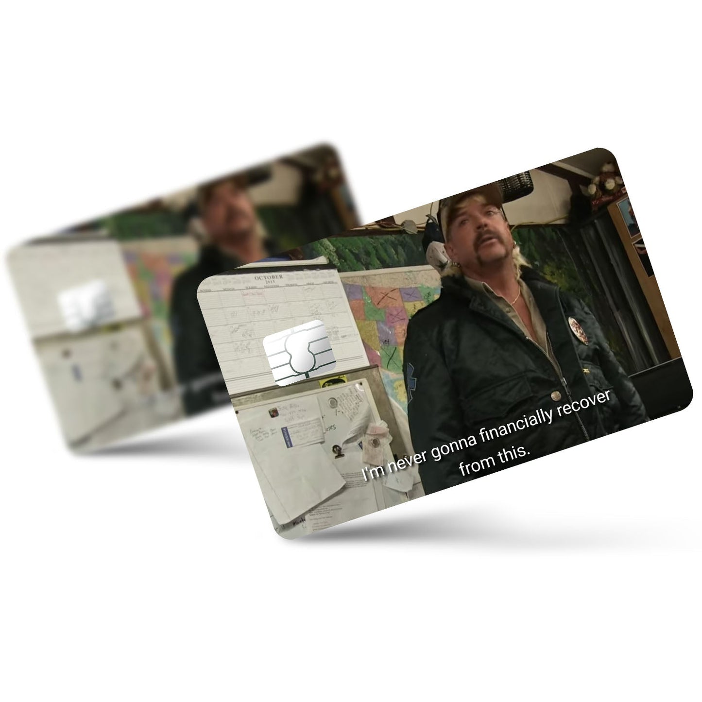Flex Designs Credit Card I'm never gonna financially recover from this Full Skins - Meme Quotes Credit Card & Debit Card Skin