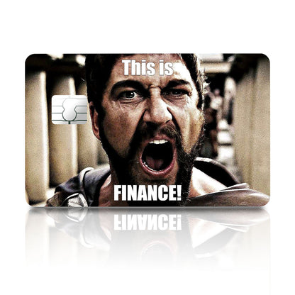 Flex Designs Credit Card This is Finance Full Skins - Meme Quotes Credit Card & Debit Card Skin