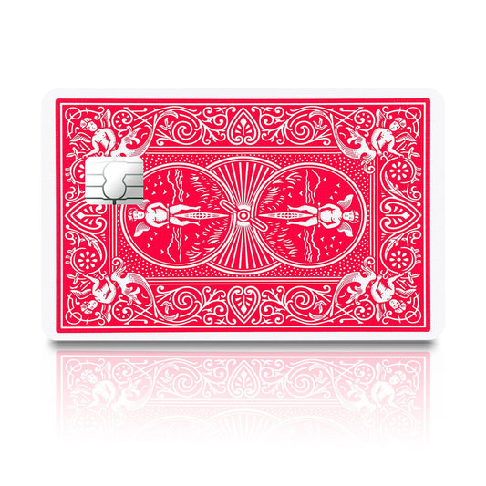 Flex Designs Credit Card Bicycle Playing Card Red Full Skins - Meme  Credit Card & Debit Card Skin