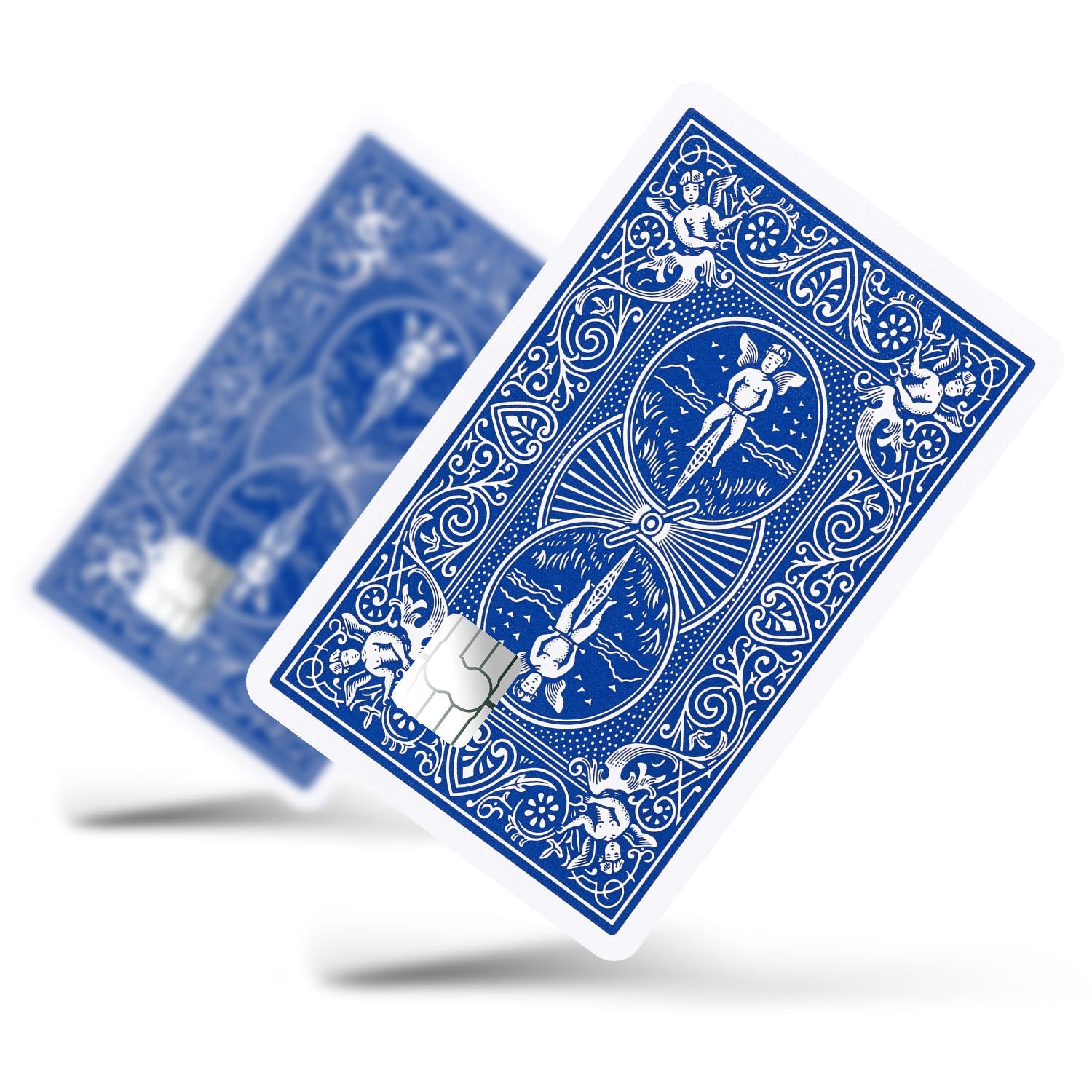 Flex Designs Credit Card Bicycle Playing Card Blue Full Skins - Meme  Credit Card & Debit Card Skin