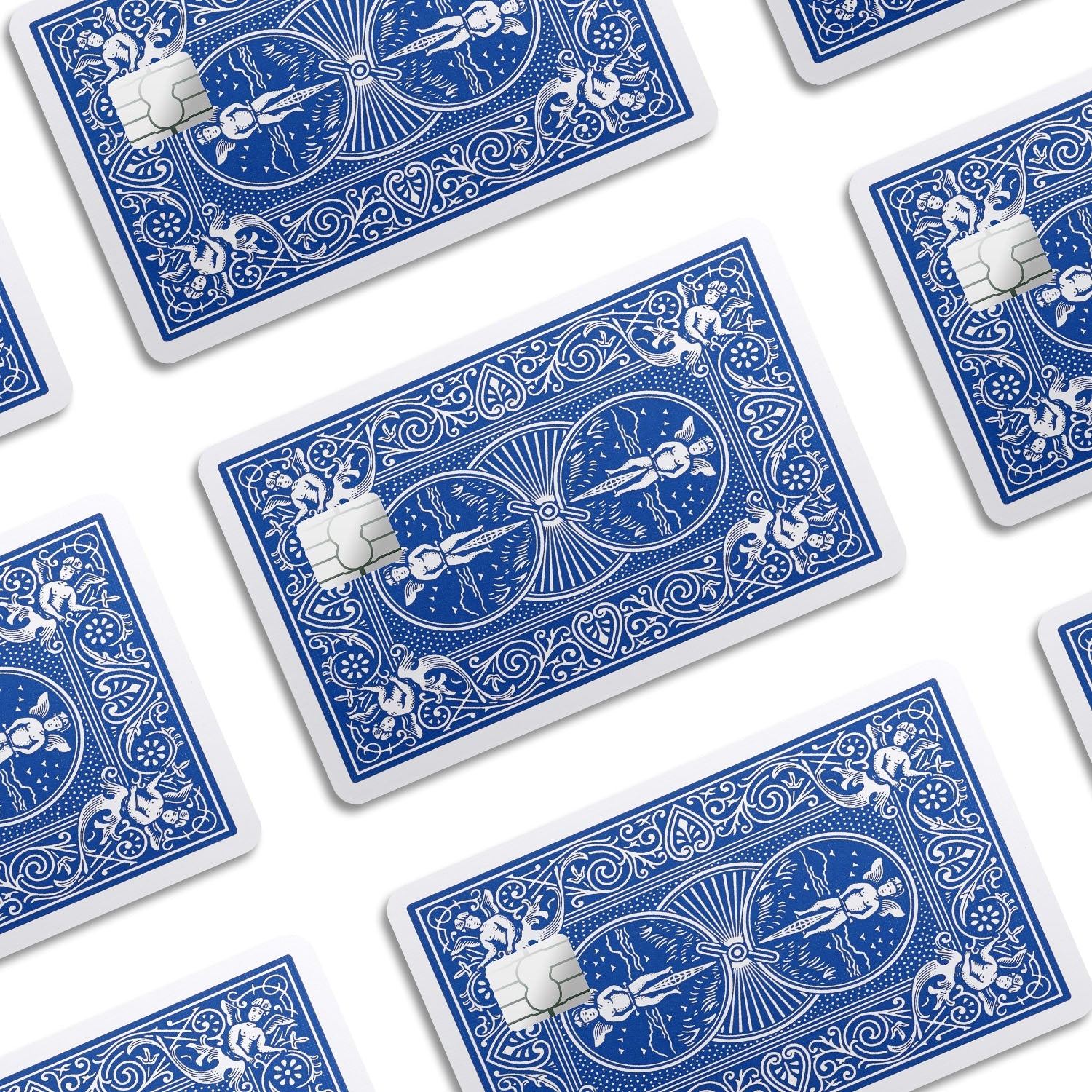 Flex Designs Credit Card Bicycle Playing Card Blue Window Skins - Meme  Credit Card & Debit Card Skin
