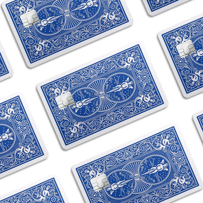 Flex Designs Credit Card Bicycle Playing Card Blue Window Skins - Meme  Credit Card & Debit Card Skin