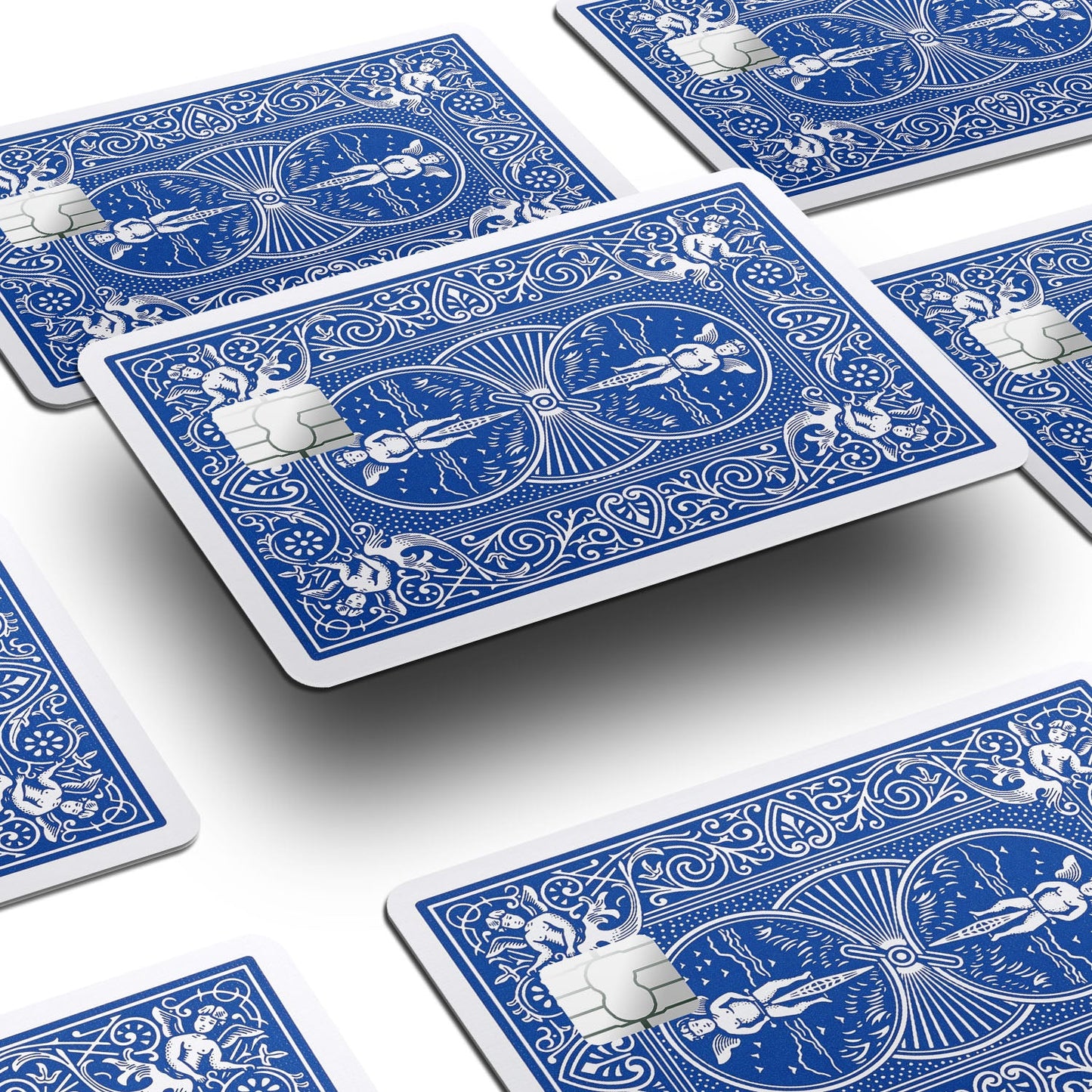 Flex Designs Credit Card Bicycle Playing Card Blue Window Skins - Meme  Credit Card & Debit Card Skin