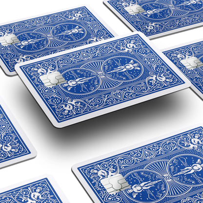 Flex Designs Credit Card Bicycle Playing Card Blue Window Skins - Meme  Credit Card & Debit Card Skin