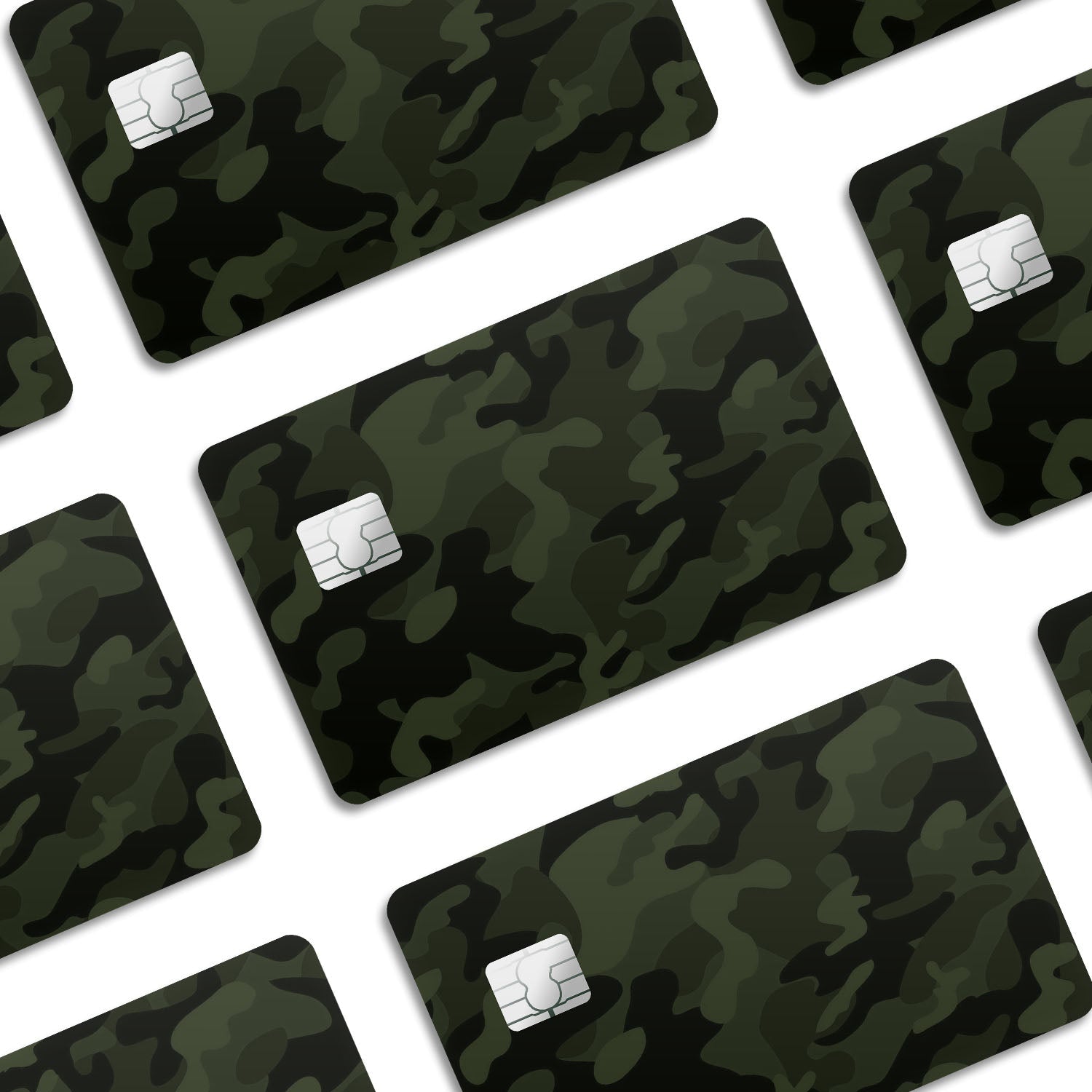 Flex Designs Credit Card Green Camo Window Skins - Pattern  Credit Card & Debit Card Skin