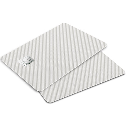 Flex Designs Credit Card White Carbon Fibre Window Skins - Pattern  Credit Card & Debit Card Skin
