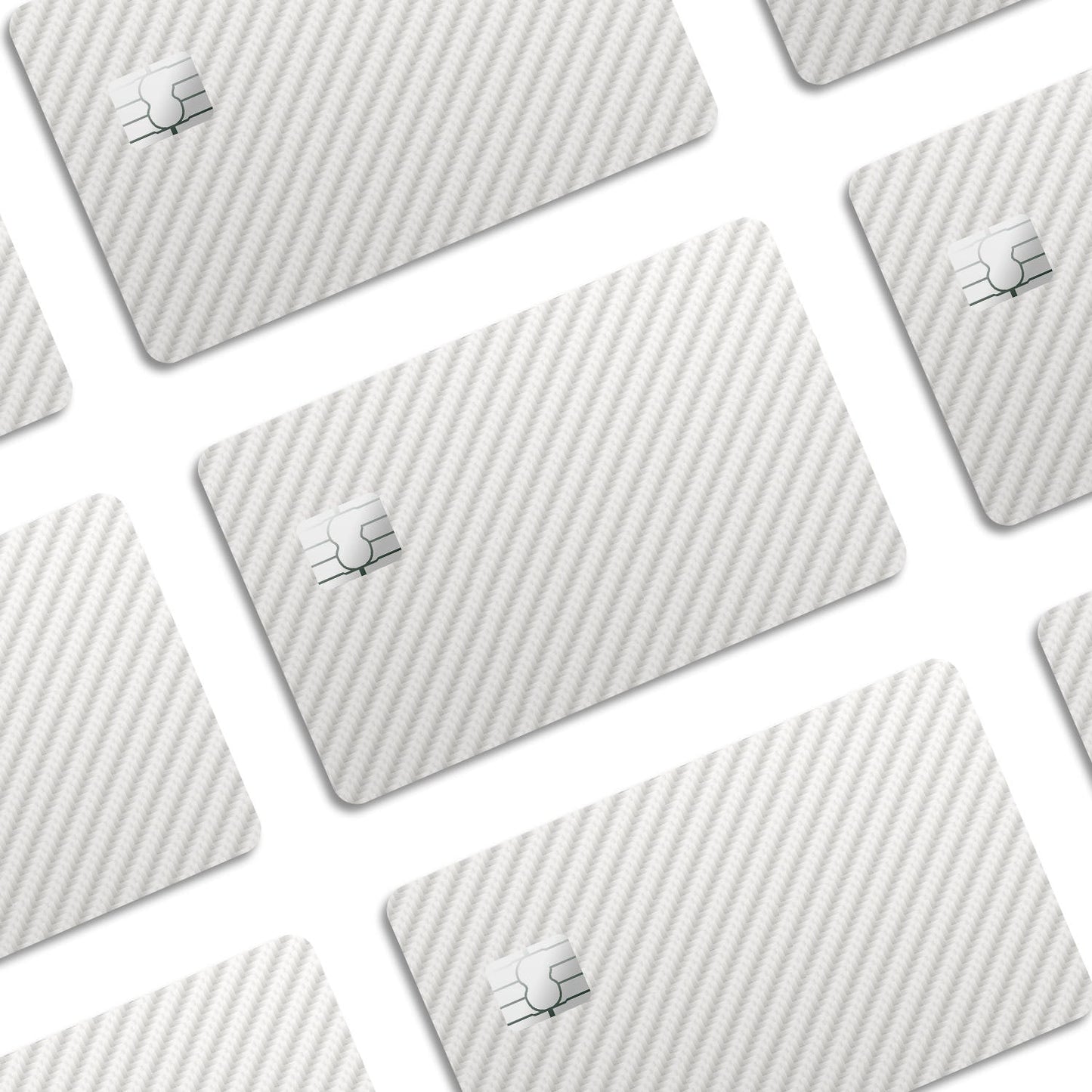 Flex Designs Credit Card White Carbon Fibre Window Skins - Pattern  Credit Card & Debit Card Skin