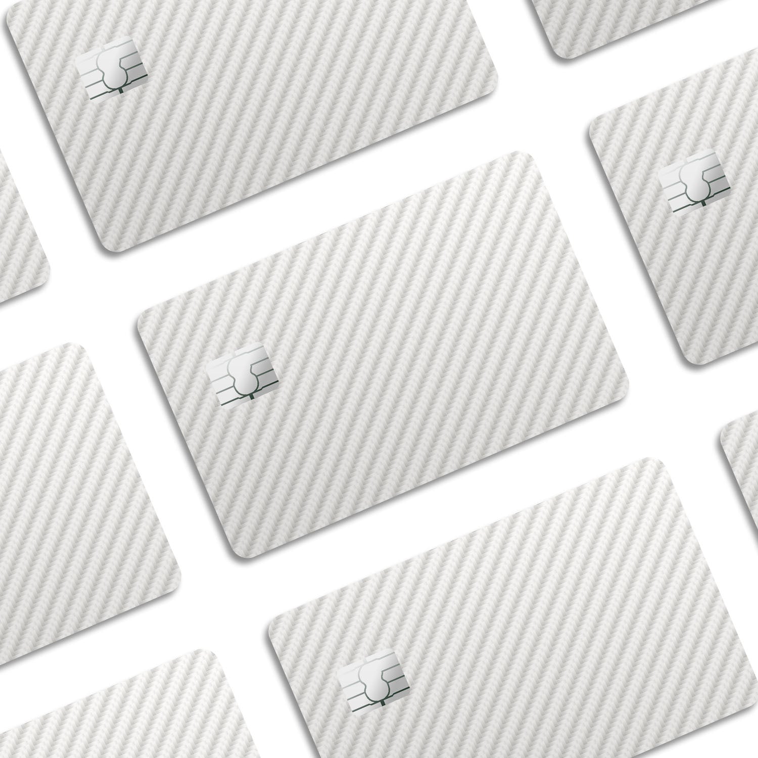 Flex Designs Credit Card White Carbon Fibre Window Skins - Pattern  Credit Card & Debit Card Skin