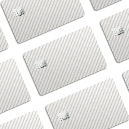Flex Designs Credit Card White Carbon Fibre Window Skins - Pattern  Credit Card & Debit Card Skin
