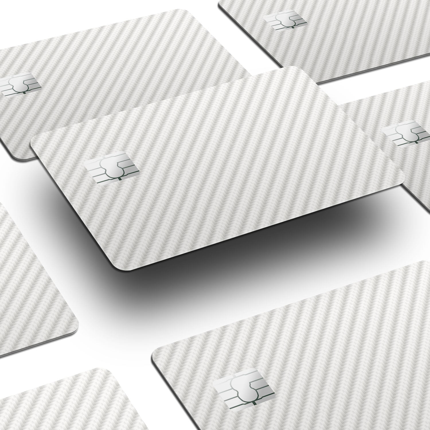 Flex Designs Credit Card White Carbon Fibre Window Skins - Pattern  Credit Card & Debit Card Skin