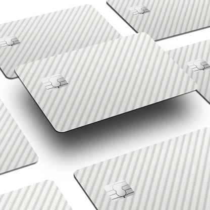 Flex Designs Credit Card White Carbon Fibre Window Skins - Pattern  Credit Card & Debit Card Skin