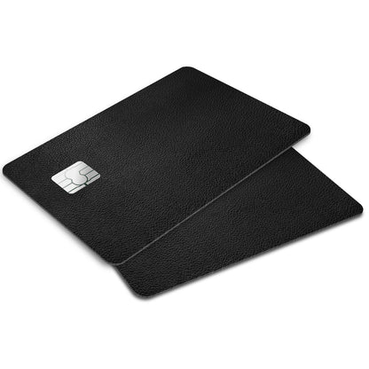 Flex Designs Credit Card Black Leather Window Skins - Pattern  Credit Card & Debit Card Skin