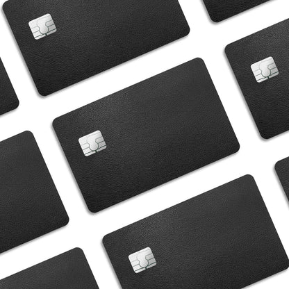 Flex Designs Credit Card Black Leather Window Skins - Pattern  Credit Card & Debit Card Skin