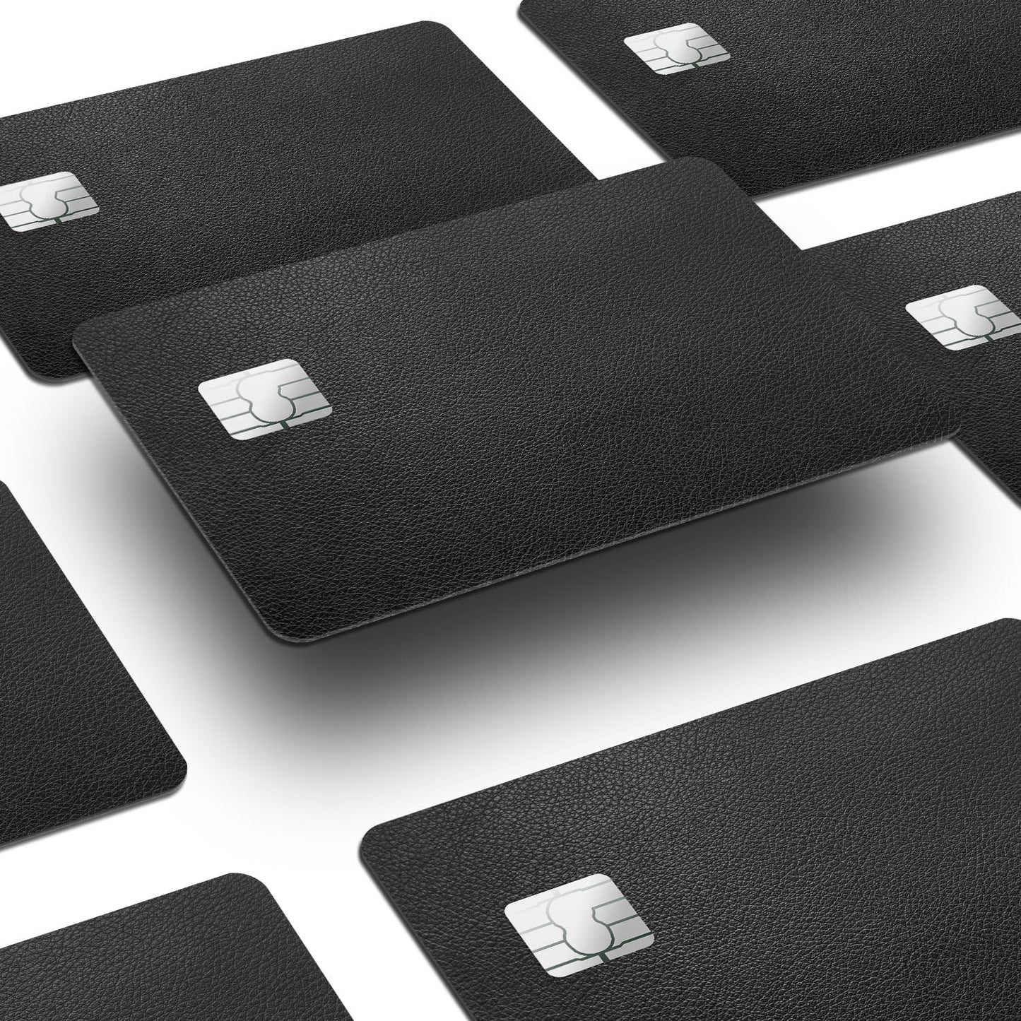 Flex Designs Credit Card Black Leather Window Skins - Pattern  Credit Card & Debit Card Skin