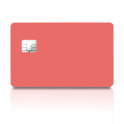 Flex Designs Credit Card Coral Red Full Skins - Pattern  Credit Card & Debit Card Skin