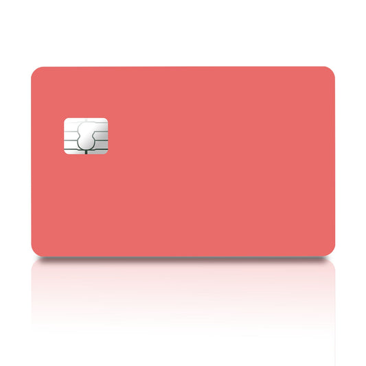 Flex Designs Credit Card Coral Red Full Skins - Pattern  Credit Card & Debit Card Skin