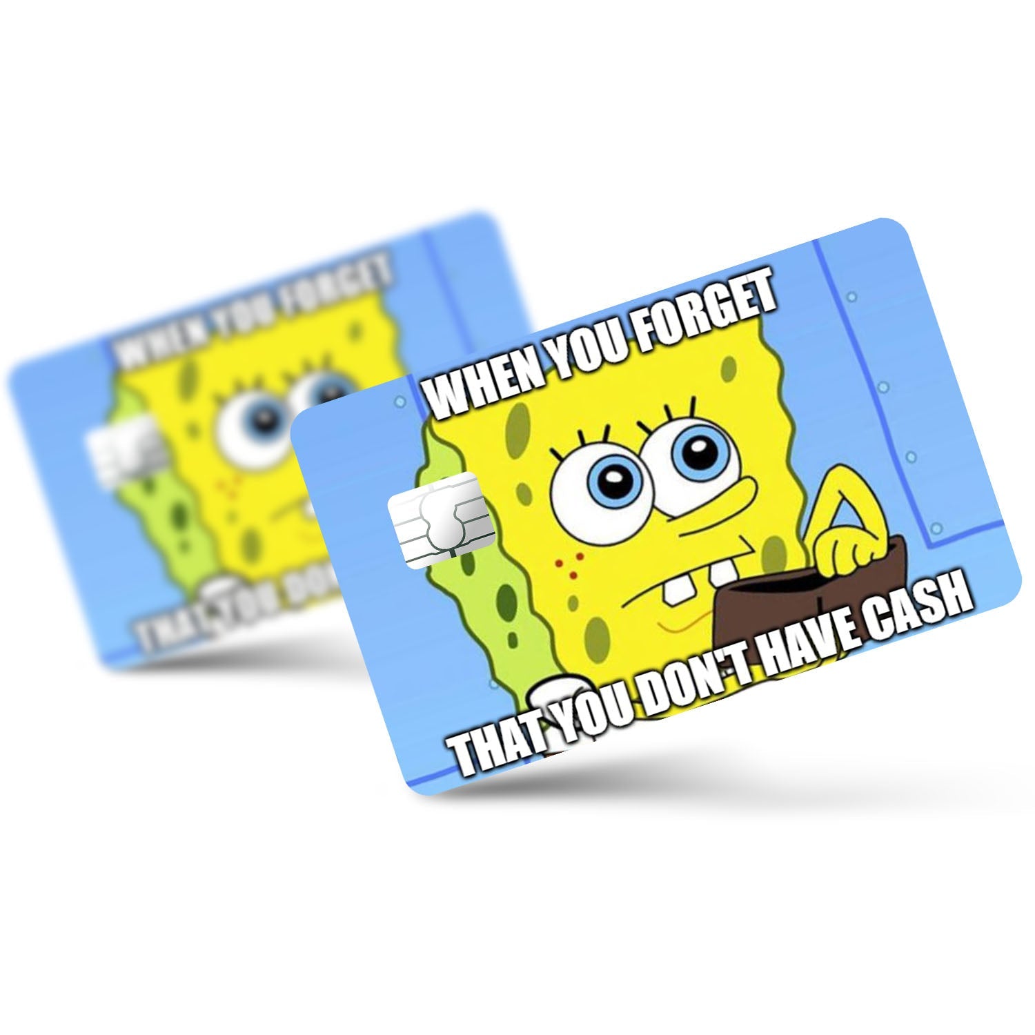 Flex Designs Credit Card Spongebob Wallet Full Skins - Meme Quotes Credit Card & Debit Card Skin