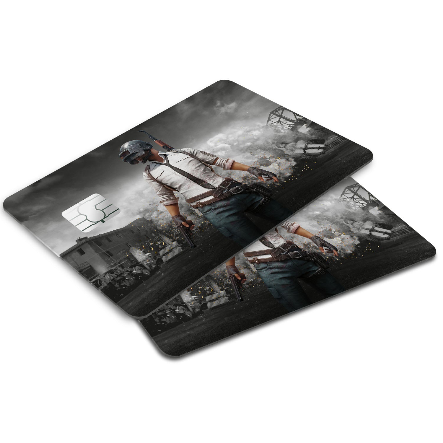 Flex Designs Credit Card PUBG Guy Window Skins - Game PUBG Credit Card & Debit Card Skin