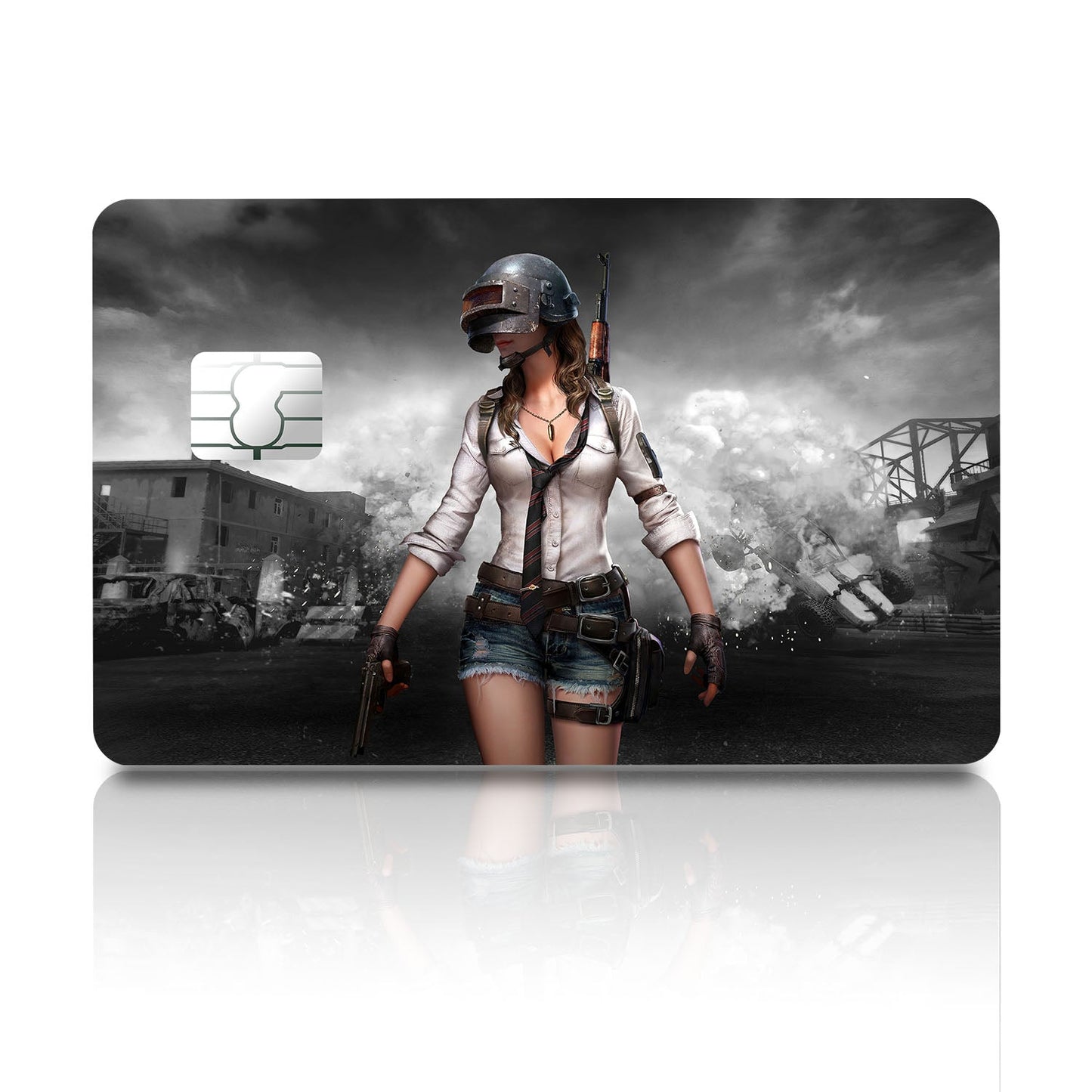 Flex Designs Credit Card PUBG Girl Full Skins - Game PUBG Credit Card & Debit Card Skin
