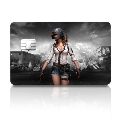 Flex Designs Credit Card PUBG Girl Full Skins - Game PUBG Credit Card & Debit Card Skin