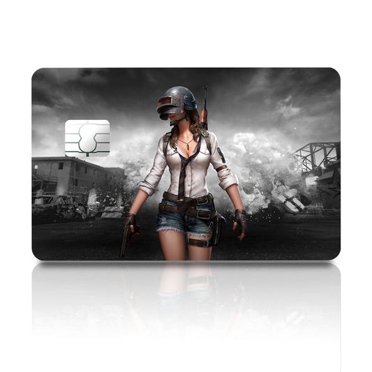 Flex Designs Credit Card PUBG Girl Full Skins - Game PUBG Credit Card & Debit Card Skin