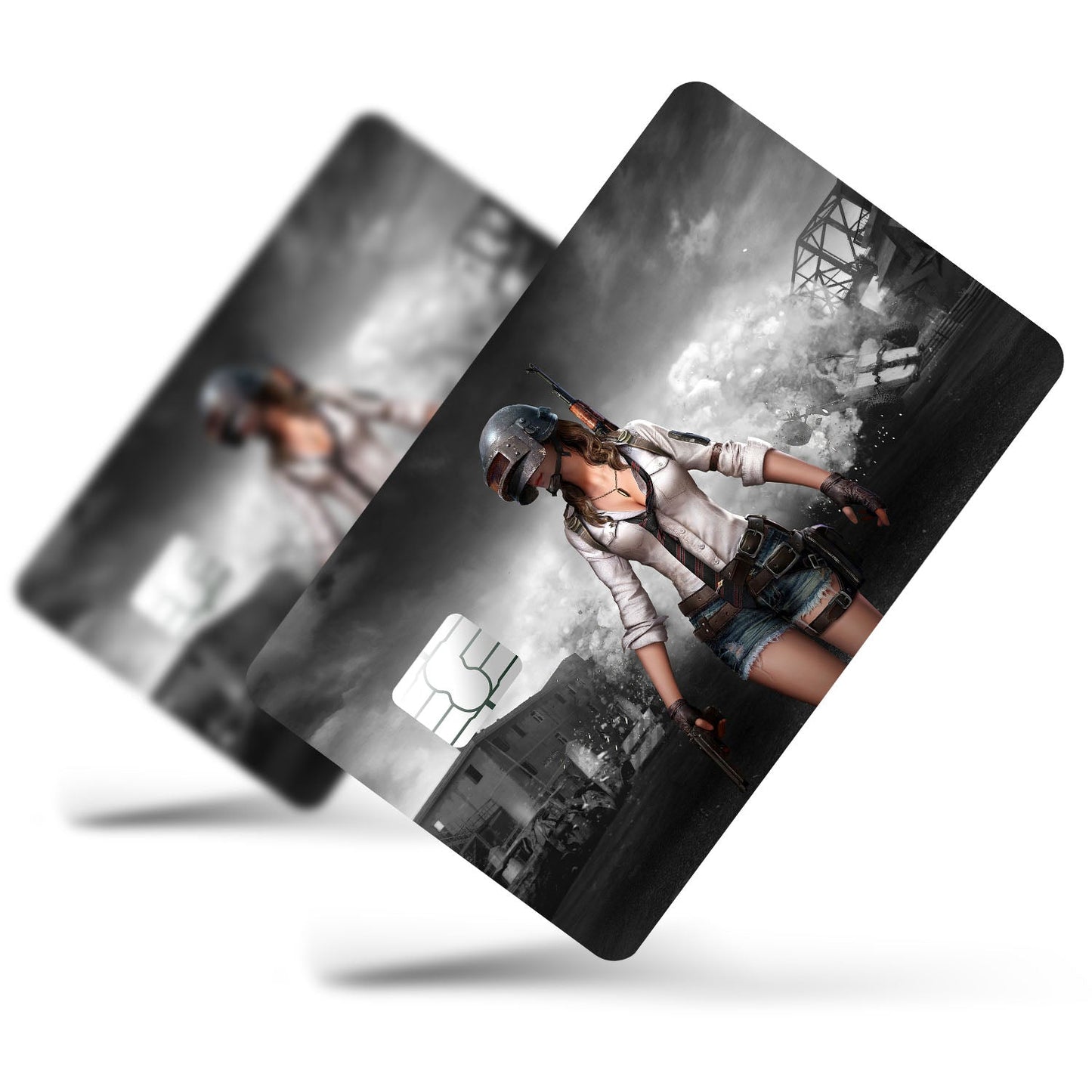 Flex Designs Credit Card PUBG Girl Full Skins - Game PUBG Credit Card & Debit Card Skin