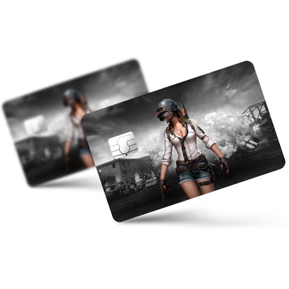 Flex Designs Credit Card PUBG Girl Full Skins - Game PUBG Credit Card & Debit Card Skin