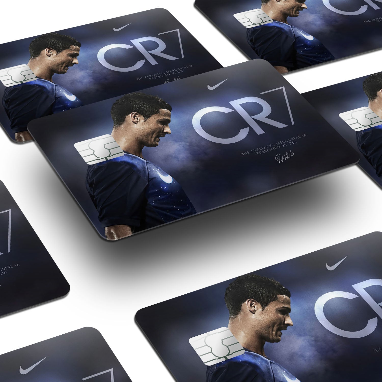 Flex Designs Credit Card Cristiano Ronaldo CR7 Window Skins - Sports Soccer Credit Card & Debit Card Skin