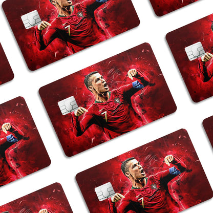 Flex Designs Credit Card Ronaldo Portugal National Team Window Skins - Sports Soccer Credit Card & Debit Card Skin
