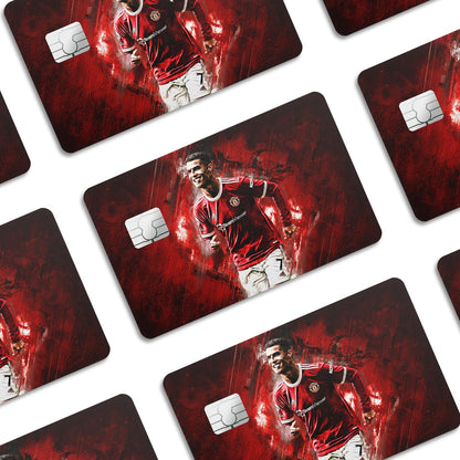 Flex Designs Credit Card Manchester United Ronaldo Window Skins - Sports Soccer Credit Card & Debit Card Skin