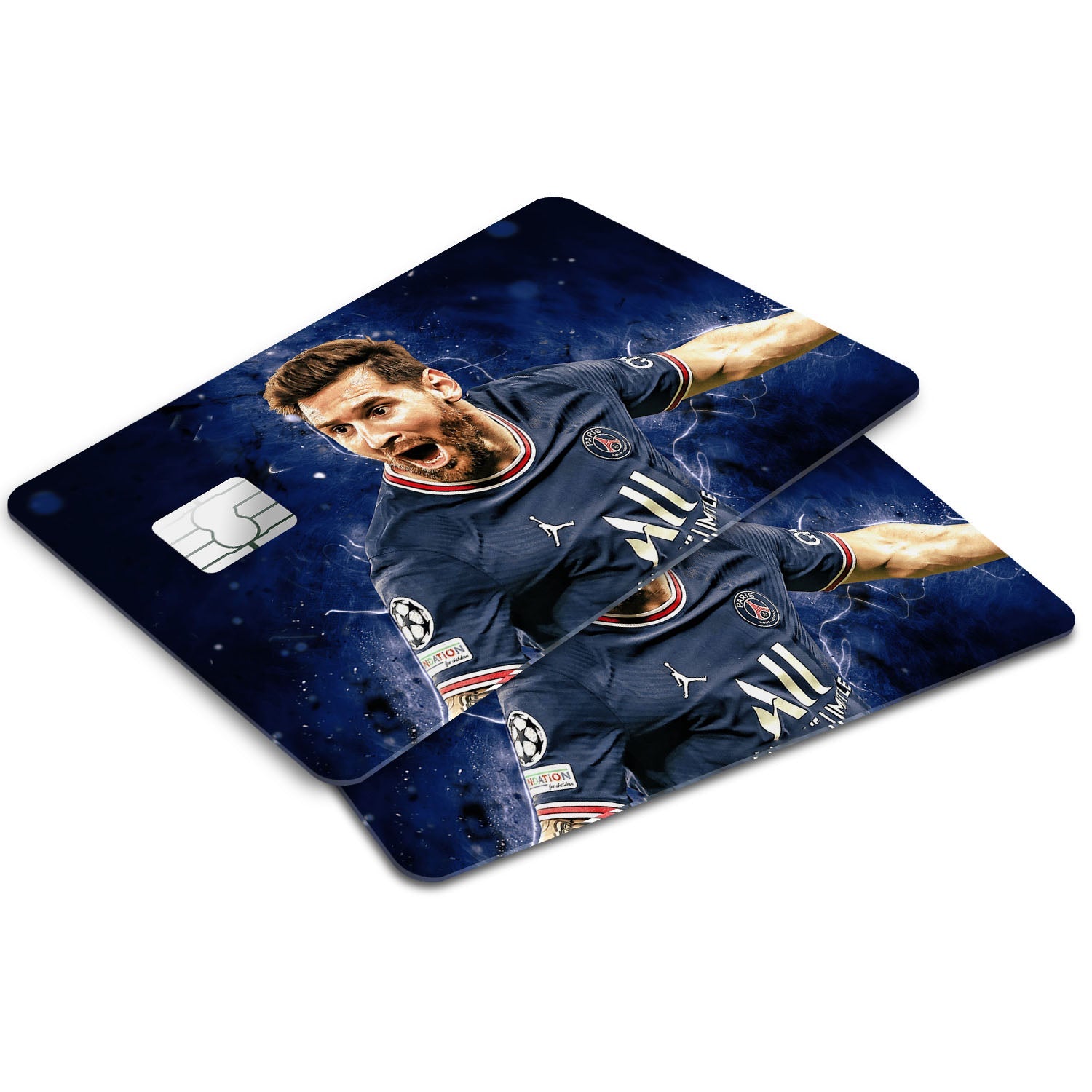 Flex Designs Credit Card PSG Messi Celebration Window Skins - Sports Soccer Credit Card & Debit Card Skin