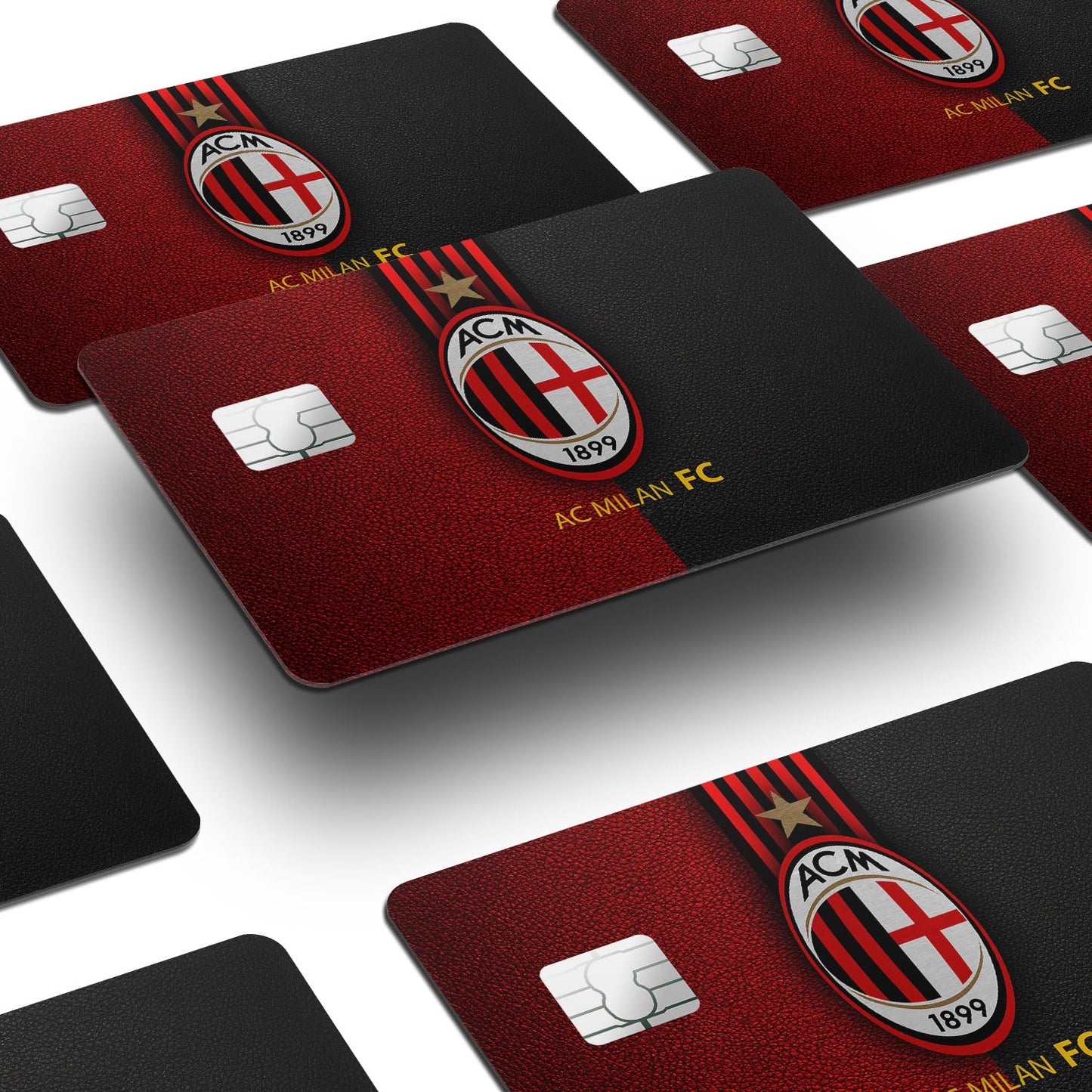 Flex Designs Credit Card AC Milan Window Skins - Sports Soccer Credit Card & Debit Card Skin