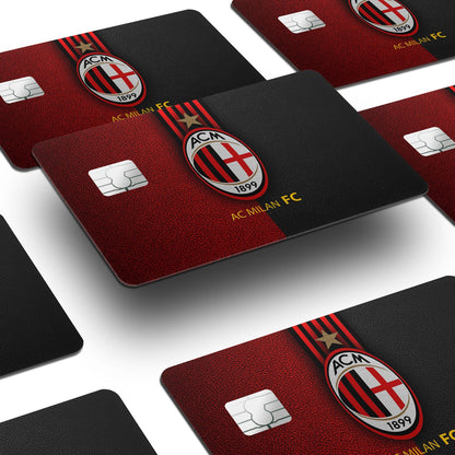 Flex Designs Credit Card AC Milan Window Skins - Sports Soccer Credit Card & Debit Card Skin