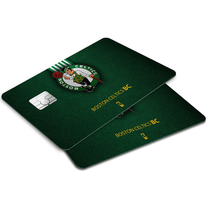 Flex Designs Credit Card Boston Celtics Window Skins - Sports Basketball Credit Card & Debit Card Skin