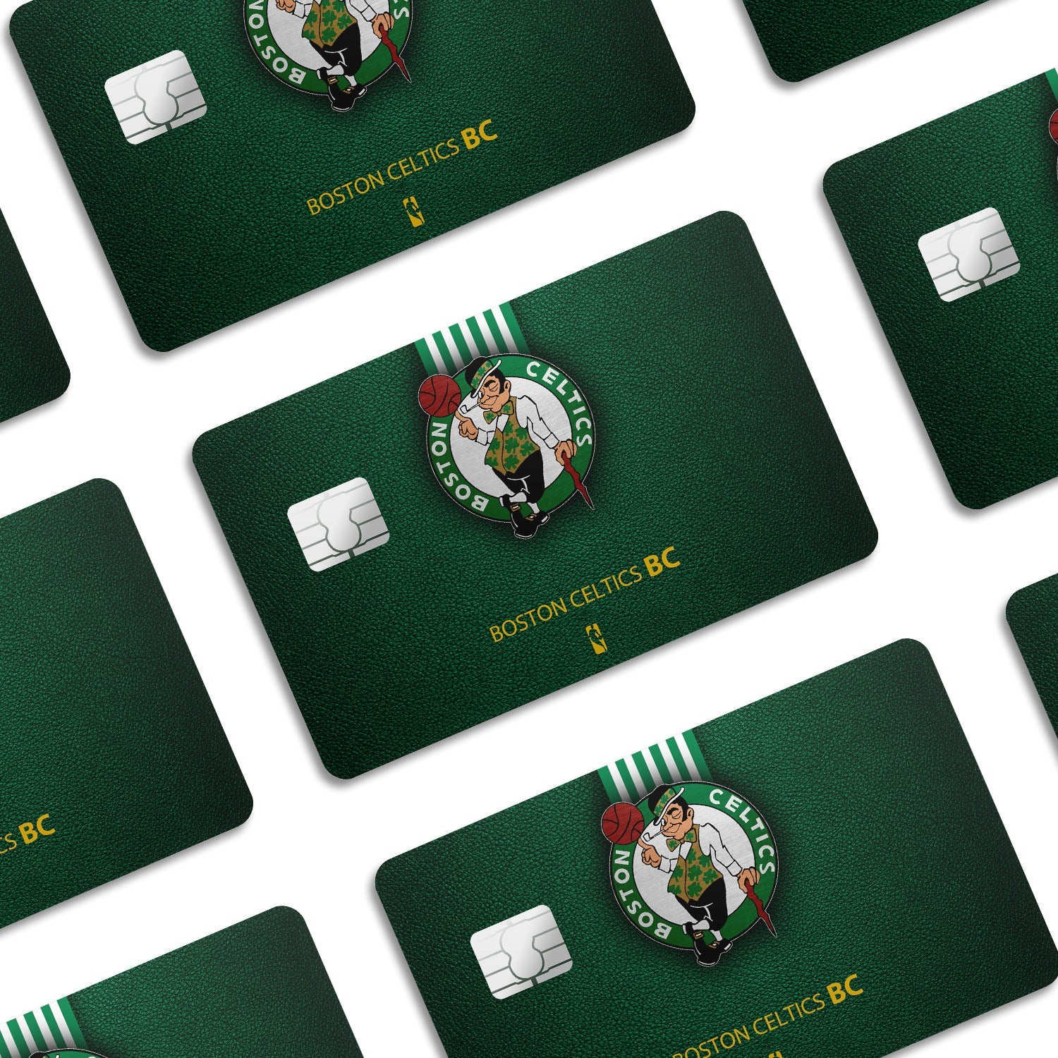 Flex Designs Credit Card Boston Celtics Window Skins - Sports Basketball Credit Card & Debit Card Skin