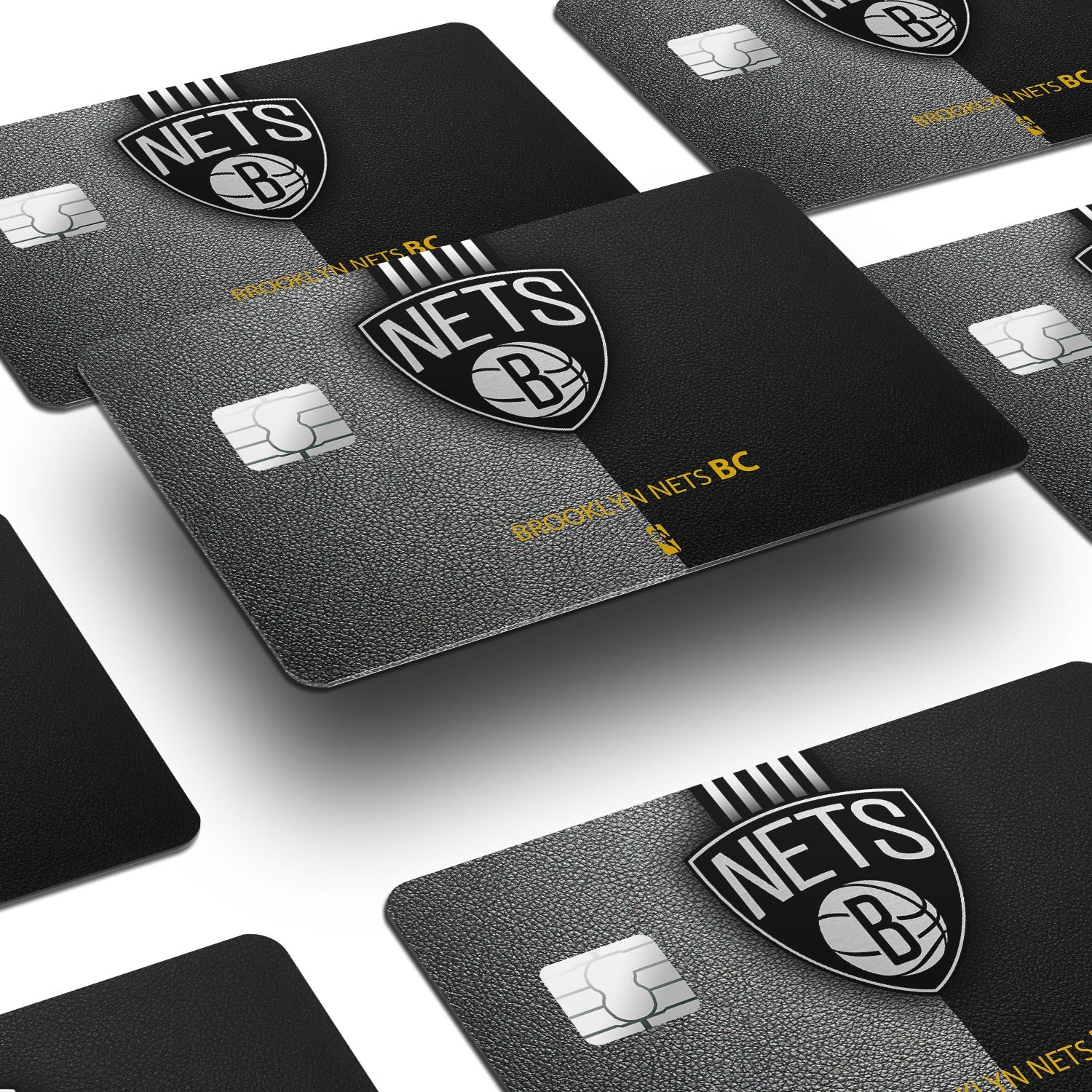 Flex Designs Credit Card Brooklyn Nets Window Skins - Sports Basketball Credit Card & Debit Card Skin