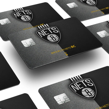 Flex Designs Credit Card Brooklyn Nets Window Skins - Sports Basketball Credit Card & Debit Card Skin