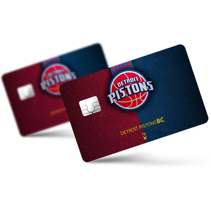 Flex Designs Credit Card Detroit Pistons Full Skins - Sports Basketball Credit Card & Debit Card Skin