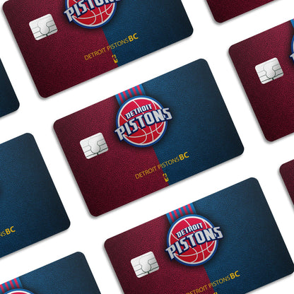 Flex Designs Credit Card Detroit Pistons Window Skins - Sports Basketball Credit Card & Debit Card Skin