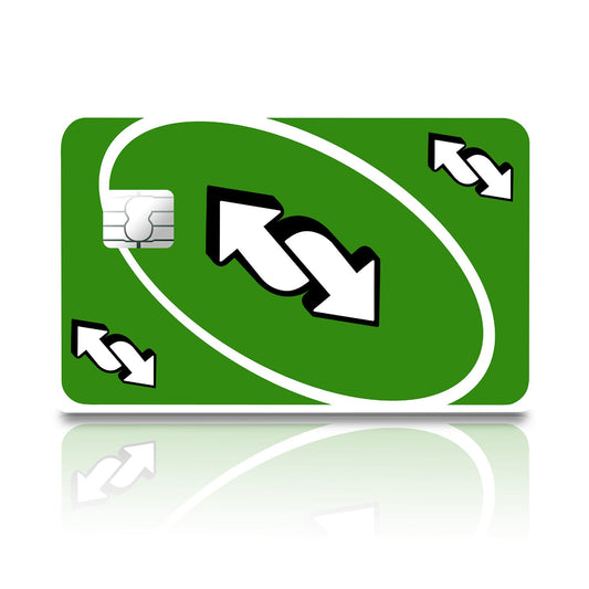 Flex Designs Credit Card Uno Reverse Green Full Skins - Meme  Credit Card & Debit Card Skin