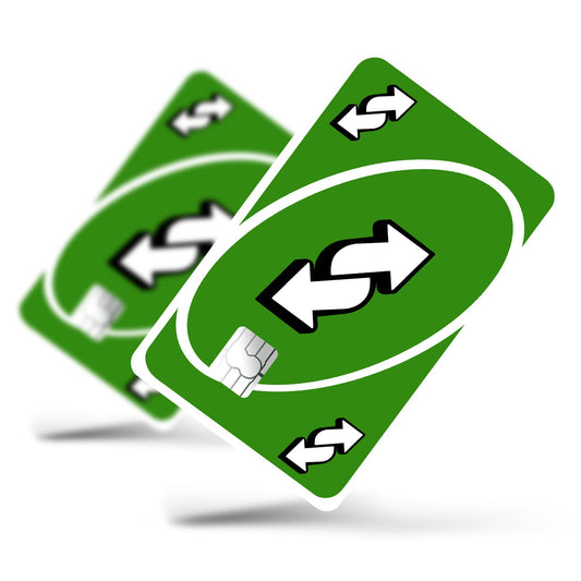 Flex Designs Credit Card Uno Reverse Green Full Skins - Meme  Credit Card & Debit Card Skin
