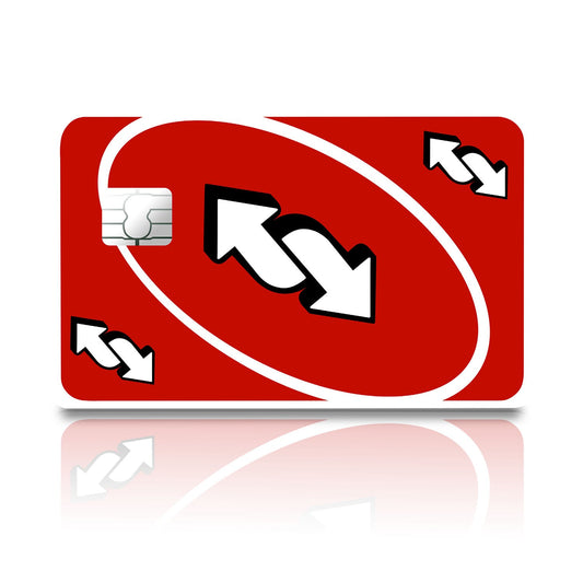 Flex Designs Credit Card Uno Reverse Red Full Skins - Meme  Credit Card & Debit Card Skin