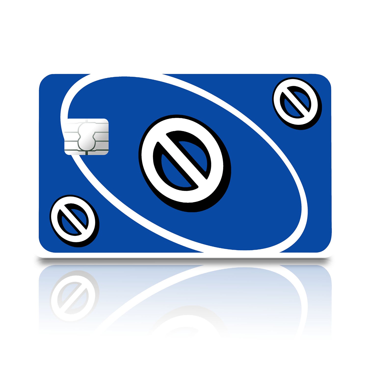 Flex Designs Credit Card Uno Skip Blue Full Skins - Meme  Credit Card & Debit Card Skin