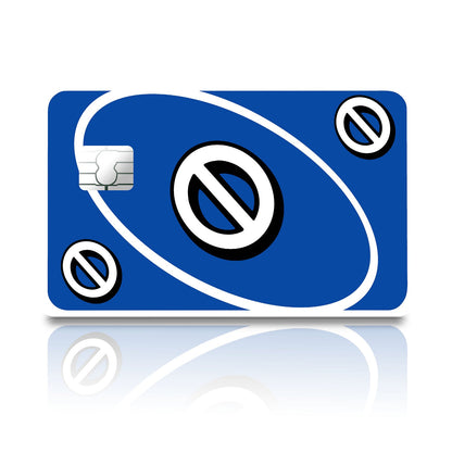 Flex Designs Credit Card Uno Skip Blue Full Skins - Meme  Credit Card & Debit Card Skin