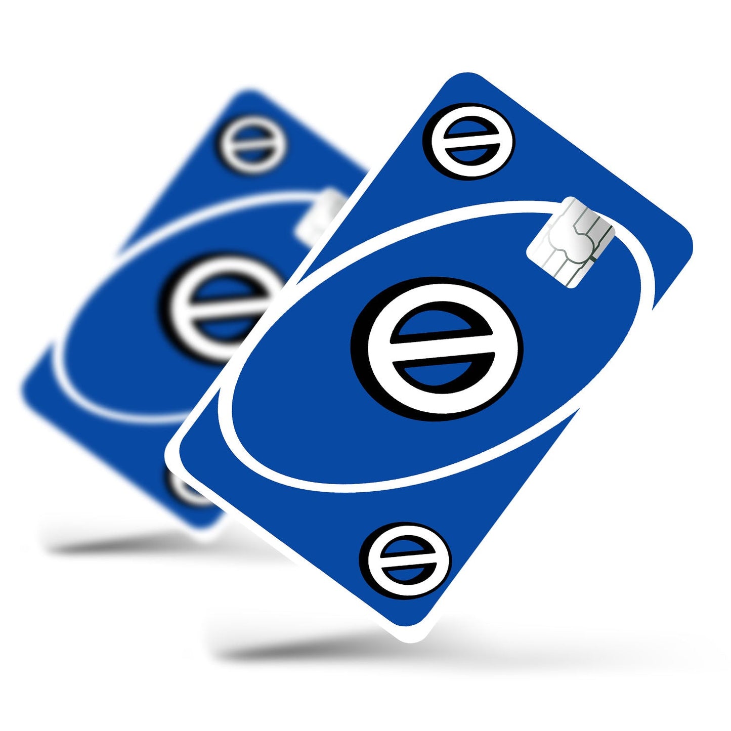 Flex Designs Credit Card Uno Skip Blue Half Skins - Meme  Credit Card & Debit Card Skin